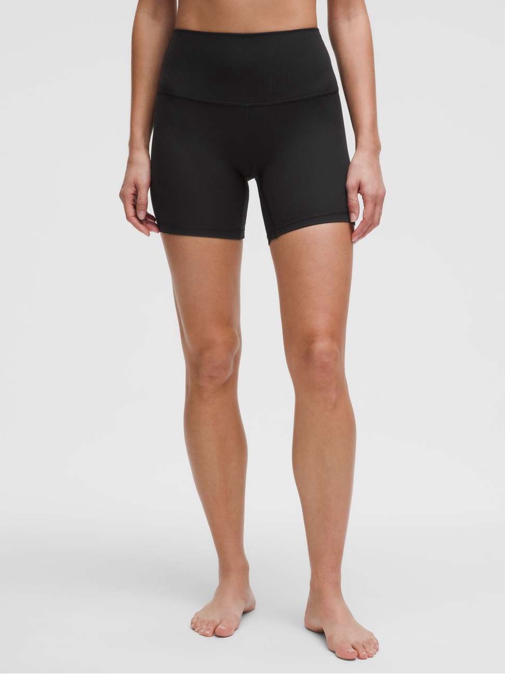Lululemon 2025 Align High-Rise Ribbed Short 6" Black Size 14 NWT - Picture 4 of 10